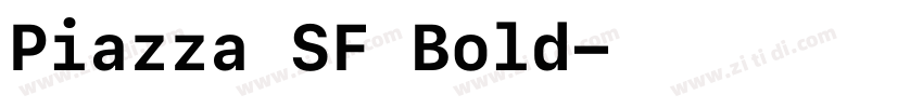 Piazza SF Bold字体转换